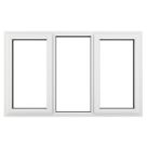 Crystal  Left & Right-Hand Opening Clear Triple-Glazed Casement White uPVC Window 1770mm x 1190mm