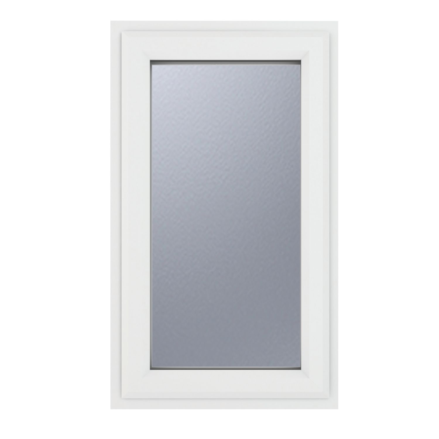 Crystal Left-Hand Opening Frosted Double-Glazed Casement White uPVC Window 610mm x 1040mm (247JP)