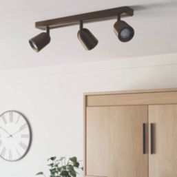 Eglo Camaldoli Rectangular 3-Light Spotlight Dark Bronze