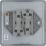 British General  10A 2-Gang 2-Way Metal Clad Light Switch with White Inserts