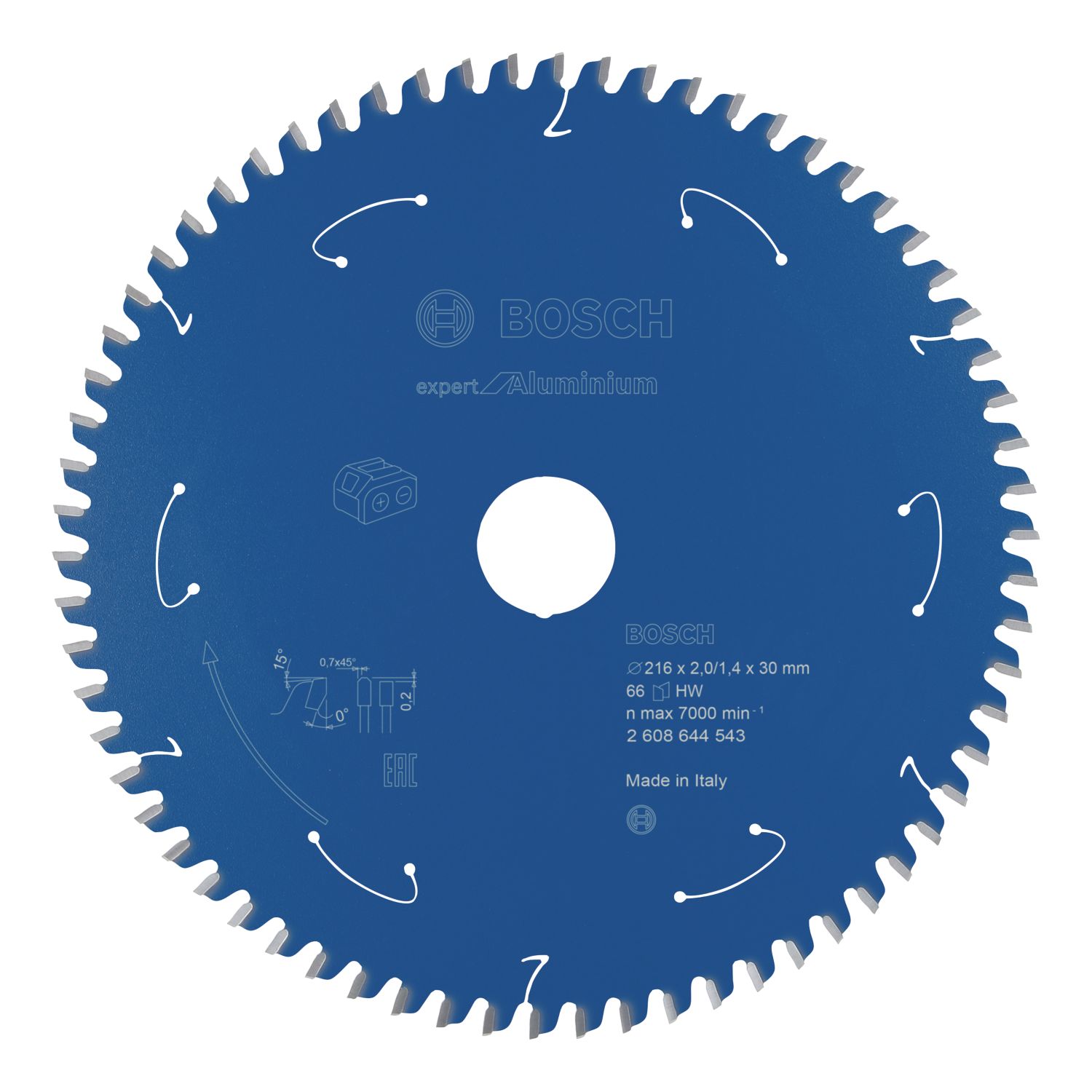 Bosch Expert Aluminium Circular Saw Blade 216mm x 30mm 66T (247PP)