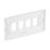 British General Nexus Grid 4-Module Grid Faceplate White