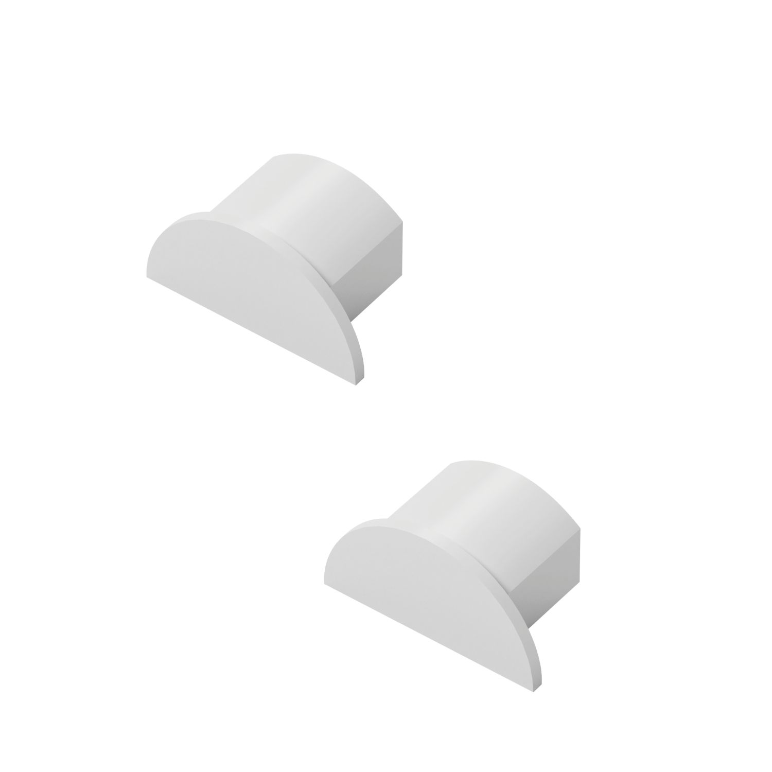 D-Line End Caps 20mm x 10mm 2 Pack (247RA)