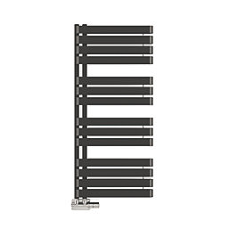 Terma Warp S Towel Rail 1110mm x 500mm Black 2605BTU