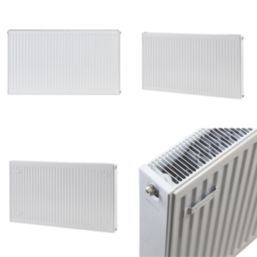Flomasta 700mm x 1200mm 7909BTU White Type 22 Convector Radiator