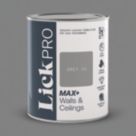 LickPro Max+ 1Ltr Grey 15 Matt Emulsion  Paint