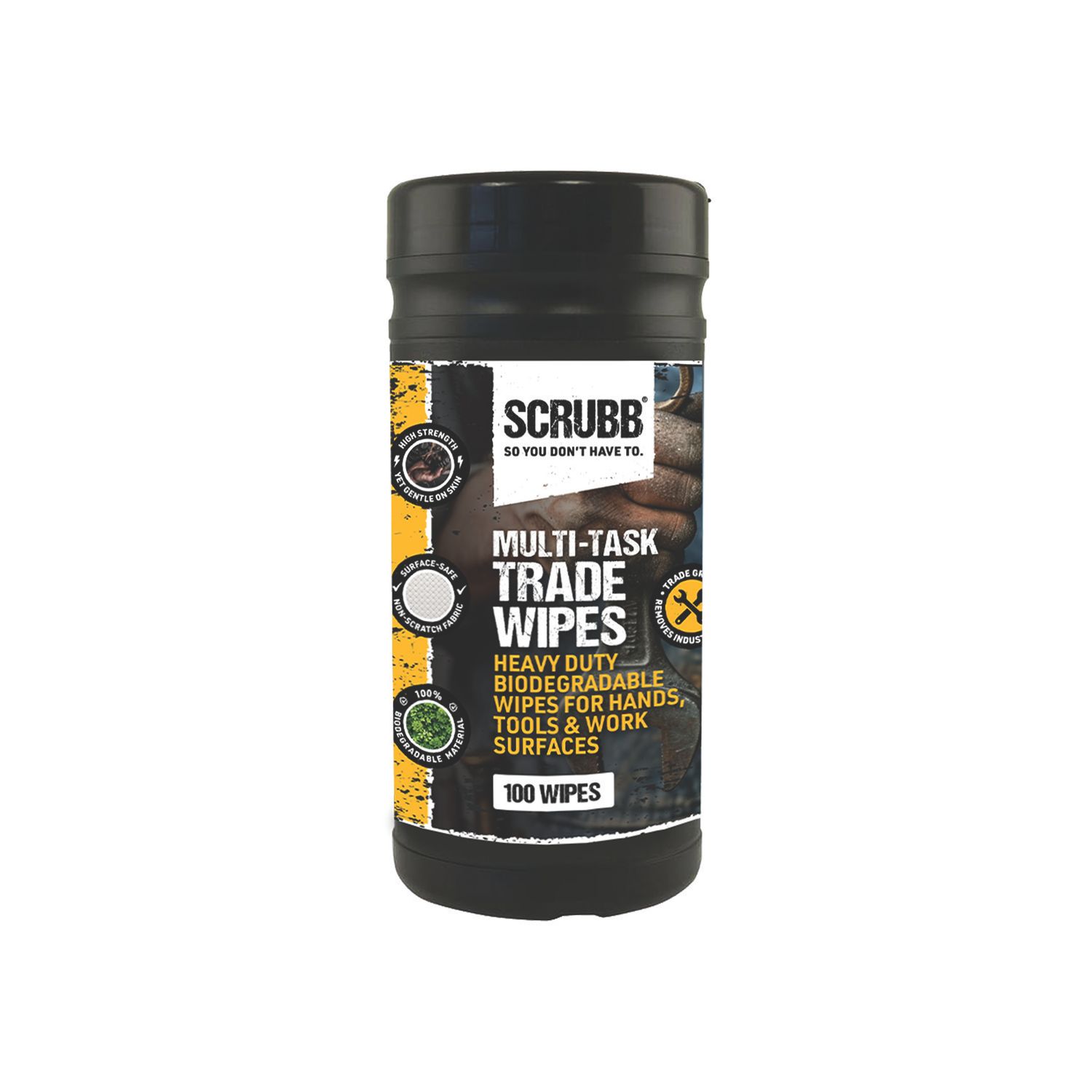 Scrubb Cleaning Wipes White 100 Pack (247VE)