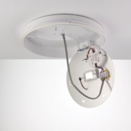 Saxby HeroPro XL Outdoor Round LED Bulkhead Gloss White 28W 2800lm