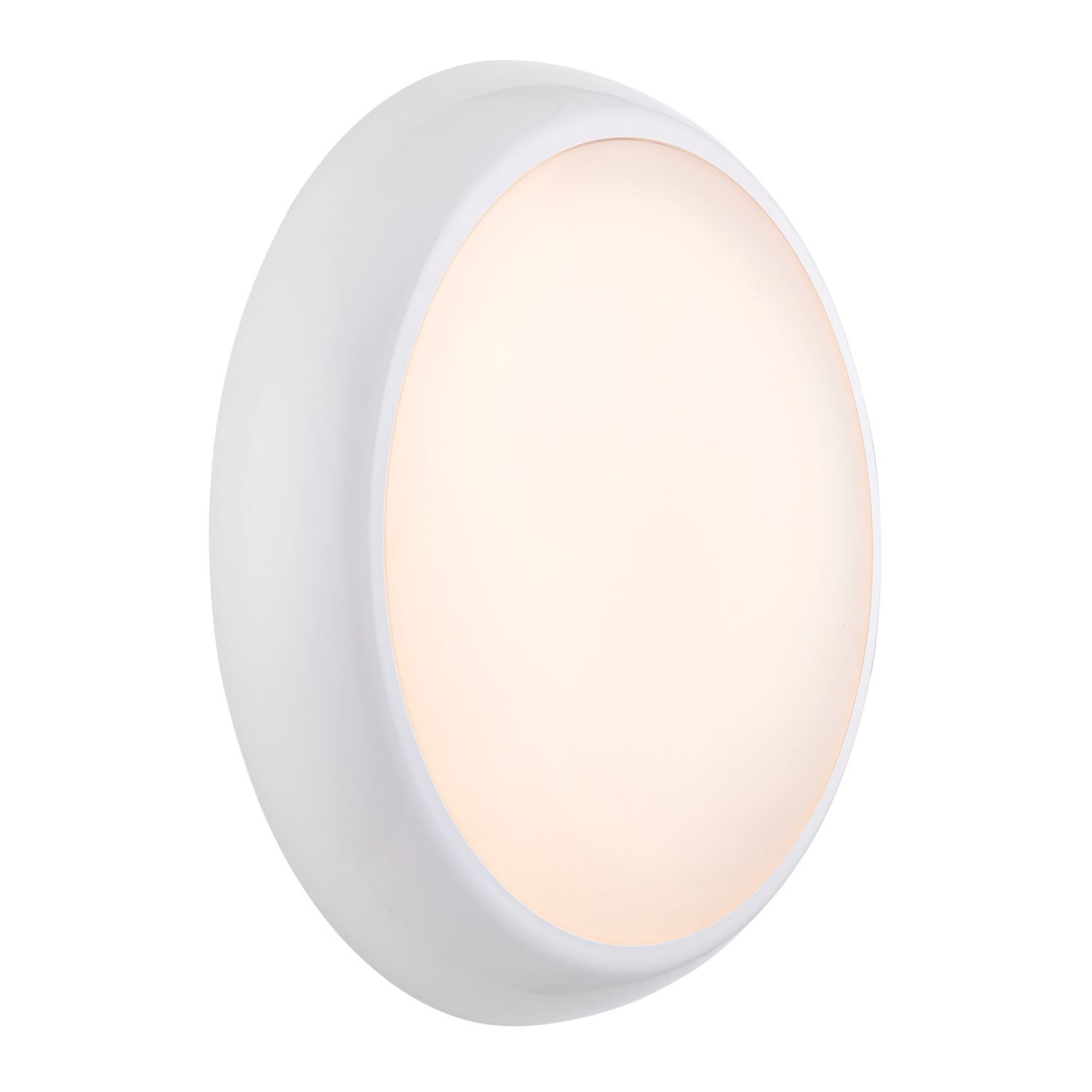 Saxby HeroPro XL Outdoor Round LED Bulkhead Gloss White 28W 2800lm (247VX)