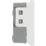 British General EMEUSW 16A Unswitched Modular Socket White