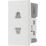 British General EMEUSW 16A Unswitched Modular Socket White