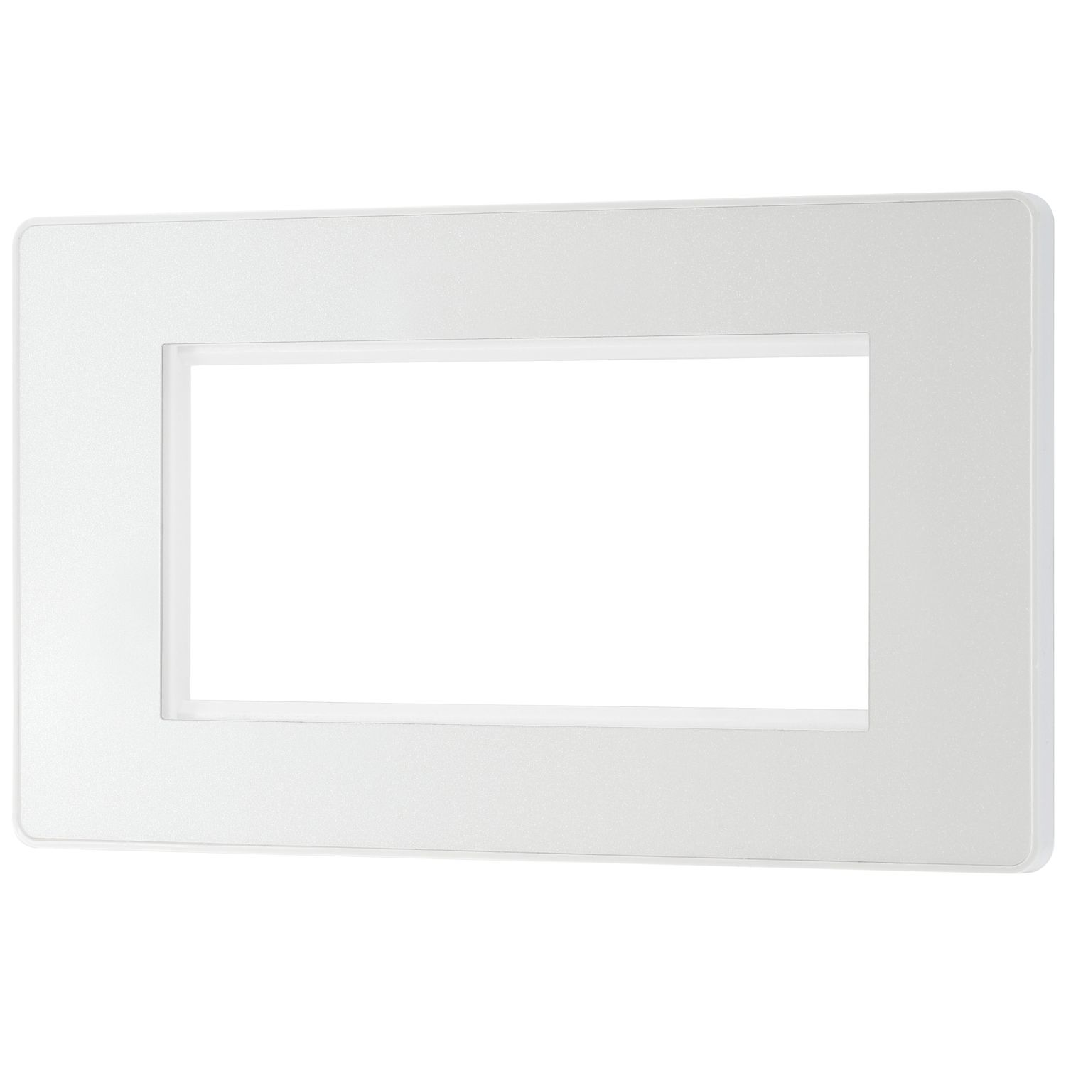 British General Evolve 1-Module Modular Faceplate Pearlescent White (247XG)