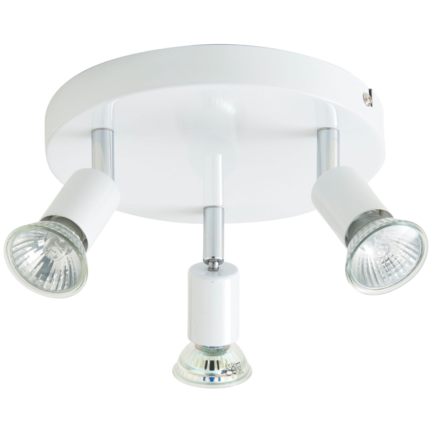 Essentials Sasha Round 3-Light Spotlight White (2489V)