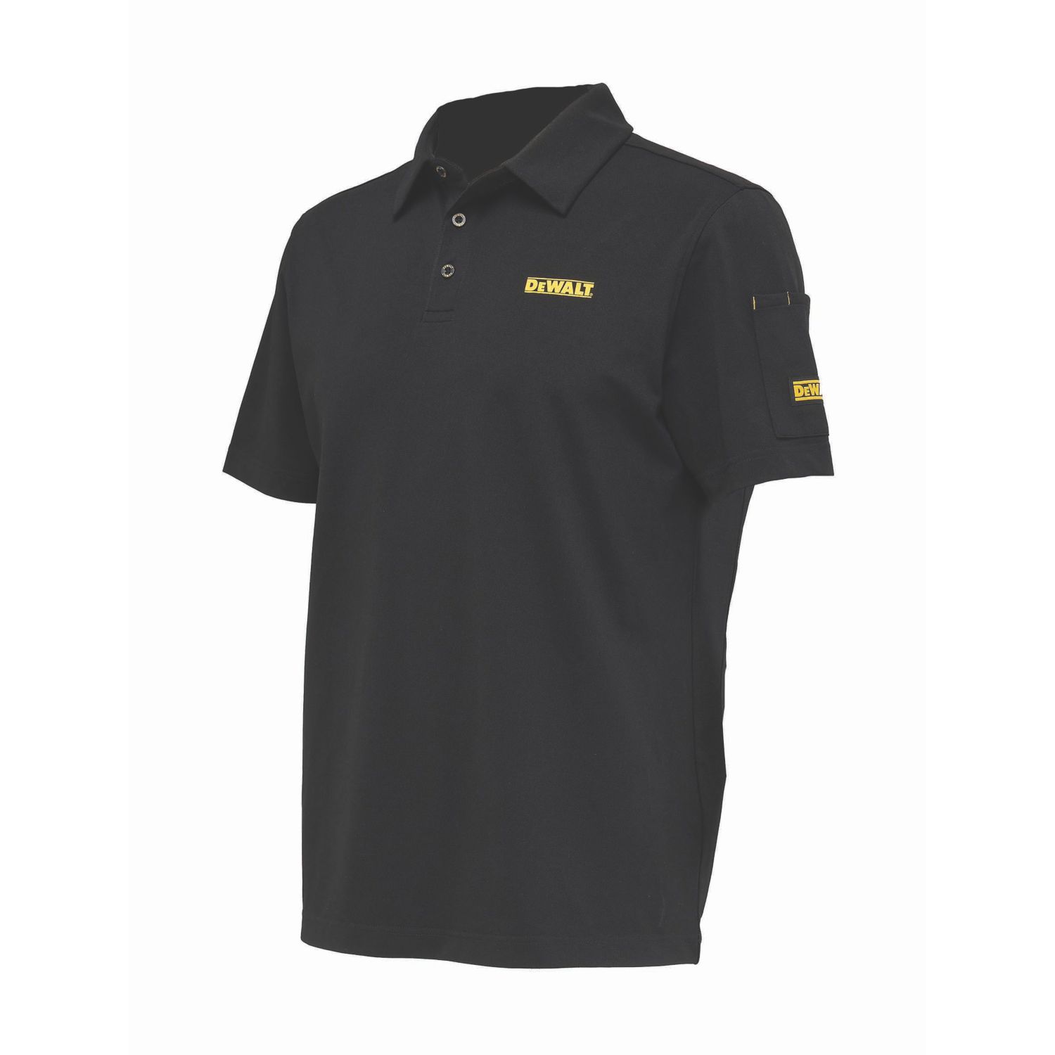 DEWALT Jackson Polo Shirt Black X Large 45" Chest (248AC)