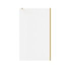 Palermo Showerwall Glass Brushed Brass 1950mm x 1000mm x 8mm