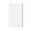 Palermo Showerwall Glass Brushed Brass 1950mm x 1000mm x 8mm