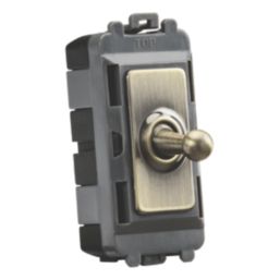 Knightsbridge  20AX Grid SP Control Switch Antique Brass