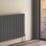 Reina Flat Double 600mm x 440mm 1539BTU Anthracite Vertical Designer Radiator