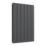 Reina Flat Double 600mm x 440mm 1539BTU Anthracite Vertical Designer Radiator