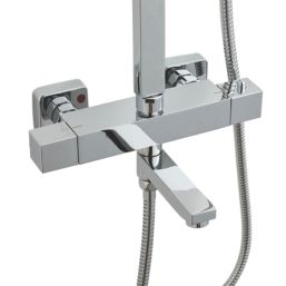 Highlife Bathrooms Galston Exposed Thermostatic BSM Shower Kit Chrome Finish