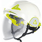 Delta Plus ONYX Arc Flash Helmet with Retractable Visor White