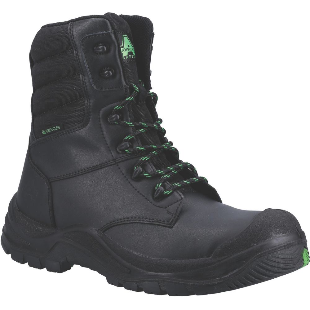 Amblers 503 Size 10.5 Black Safety Boots Screwfix