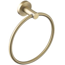 Bristan  Round Towel Ring Brushed Brass