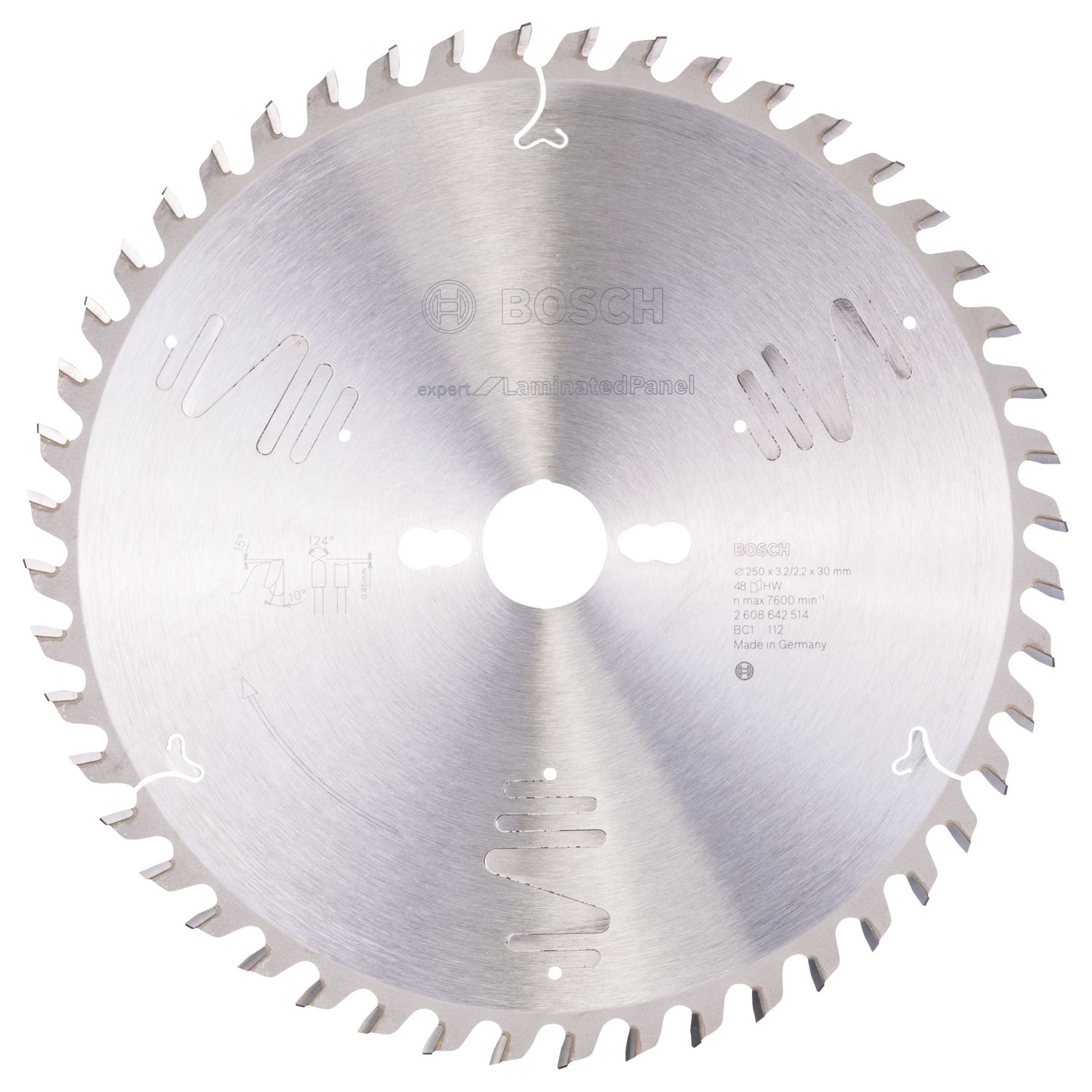 Bosch Expert Laminate Panel Circular Saw Blade 250mm x 30mm 48T (248KP)