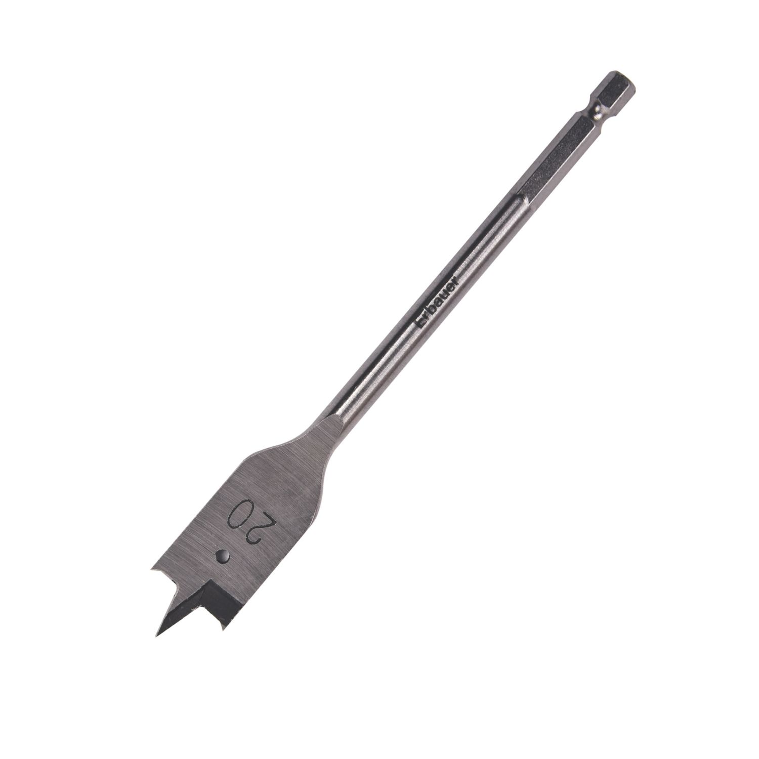 Erbauer Hex Shank Flat Wood Drill Bit 20mm x 152mm (248PH)