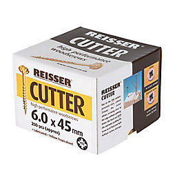 Reisser Cutter PZ Countersunk  High Performance Woodscrews 6mm x 45mm 200 Pack