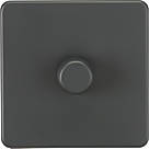 Knightsbridge  1-Gang 2-Way LED Dimmer Switch  Anthracite