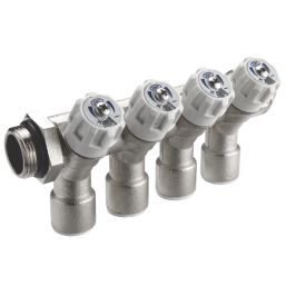 Reliance Valves 4-Port Potable Water Manifold 15mm x 3/4"