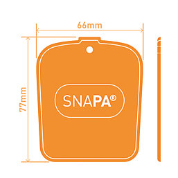 SNAPA White 16mm Bar End Cap 66mm x 2mm