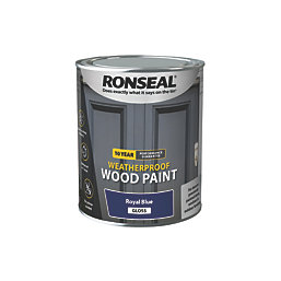 Ronseal 10-Year Exterior Wood Paint Satin Royal Blue 750ml