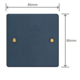 Varilight  1-Gang Blanking Plate Midnight Blue