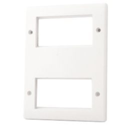 British General  8-Module Modular Faceplate White