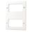 British General  8-Module Modular Faceplate White