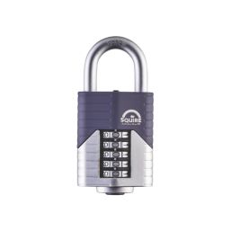 Squire Vulcan Weatherproof  Combination  High Security Padlock Blue/Chrome 60mm