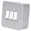 Essentials  10AX 3-Gang 2-Way Metal Clad Switch with White Inserts
