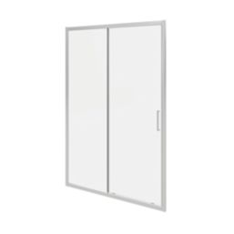 Fit Quick Framed Rectangular Sliding Shower Door Chrome 1200mm x 1850mm