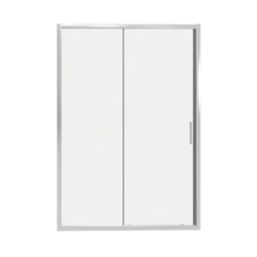 Fit Quick Framed Rectangular Sliding Shower Door Chrome 1200mm x 1850mm