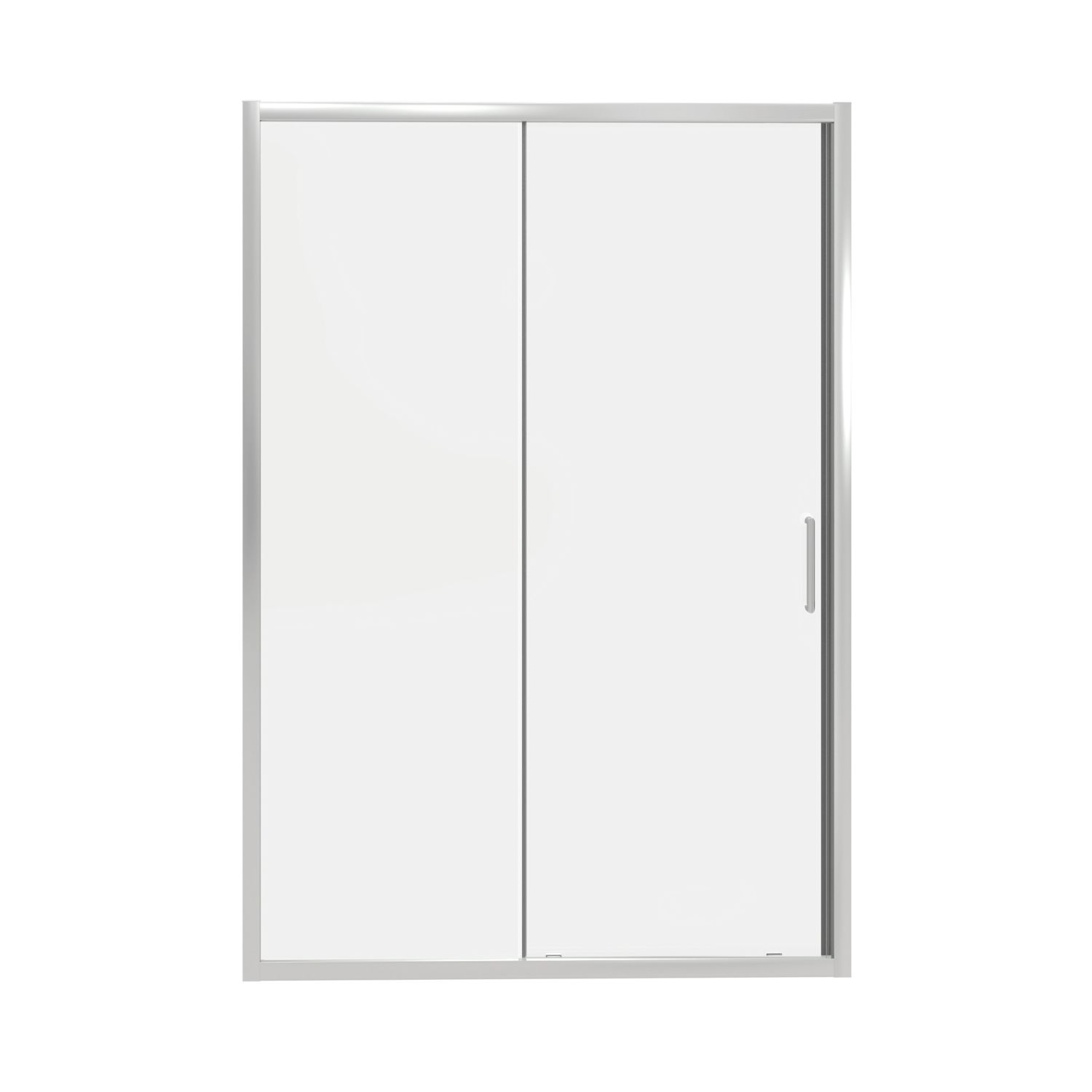 Fit Quick Framed Rectangular Sliding Shower Door Chrome 1200mm x 1850mm (249AE)