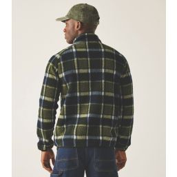 Regatta Frankie Borg Fleece Navy / Dark Khaki Check Small 42.5" Chest