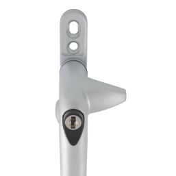 Smith & Locke  Left-Handed Cockspur Window Handle Satin Chrome