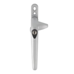 Smith & Locke  Left-Handed Cockspur Window Handle Satin Chrome