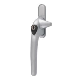 Smith & Locke  Left-Handed Cockspur Window Handle Satin Chrome
