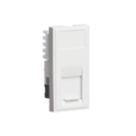 Knightsbridge  Modular RJ45 Ethernet Socket White with White Inserts