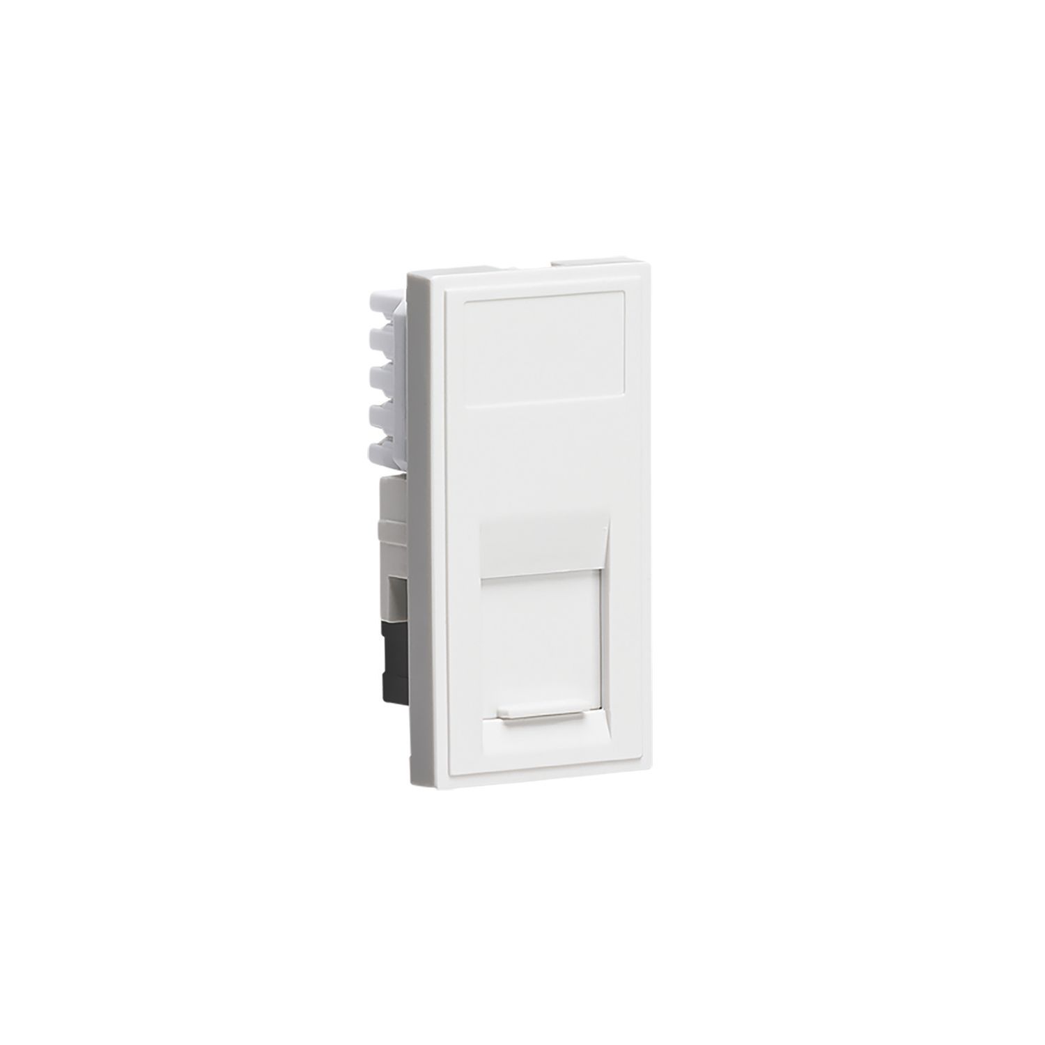 Knightsbridge Modular Cat 5, Cat 5e, Cat 6 & Cat 6a RJ45 Ethernet Socket White with White Inserts (249CT)