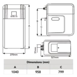 Spectrum High Capacity Water Softener 30Ltr