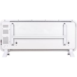 Masterplug Auraline 2000W Electric Glass Panel Heater 430mm x 920mm White 6824BTU